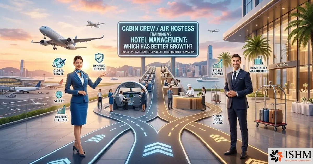 Cabin Crew / Air Hostess Training vs Hotel Management — Which Has Better Growth?