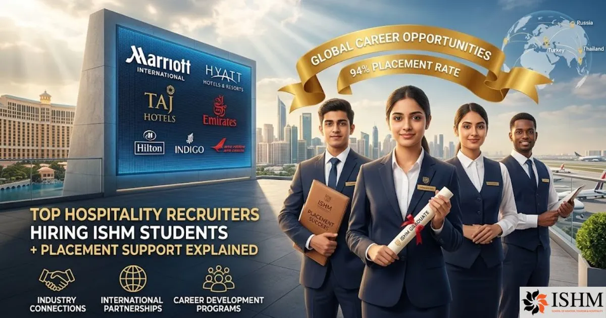 Top Hospitality Recruiters Hiring ISHM Students + Placement Support Explained